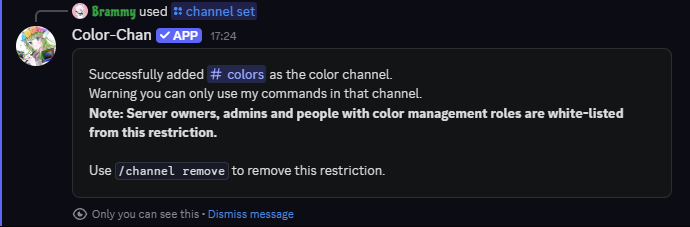 Set Color Channel