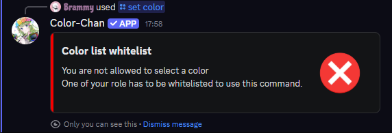 Member not whitelisted
